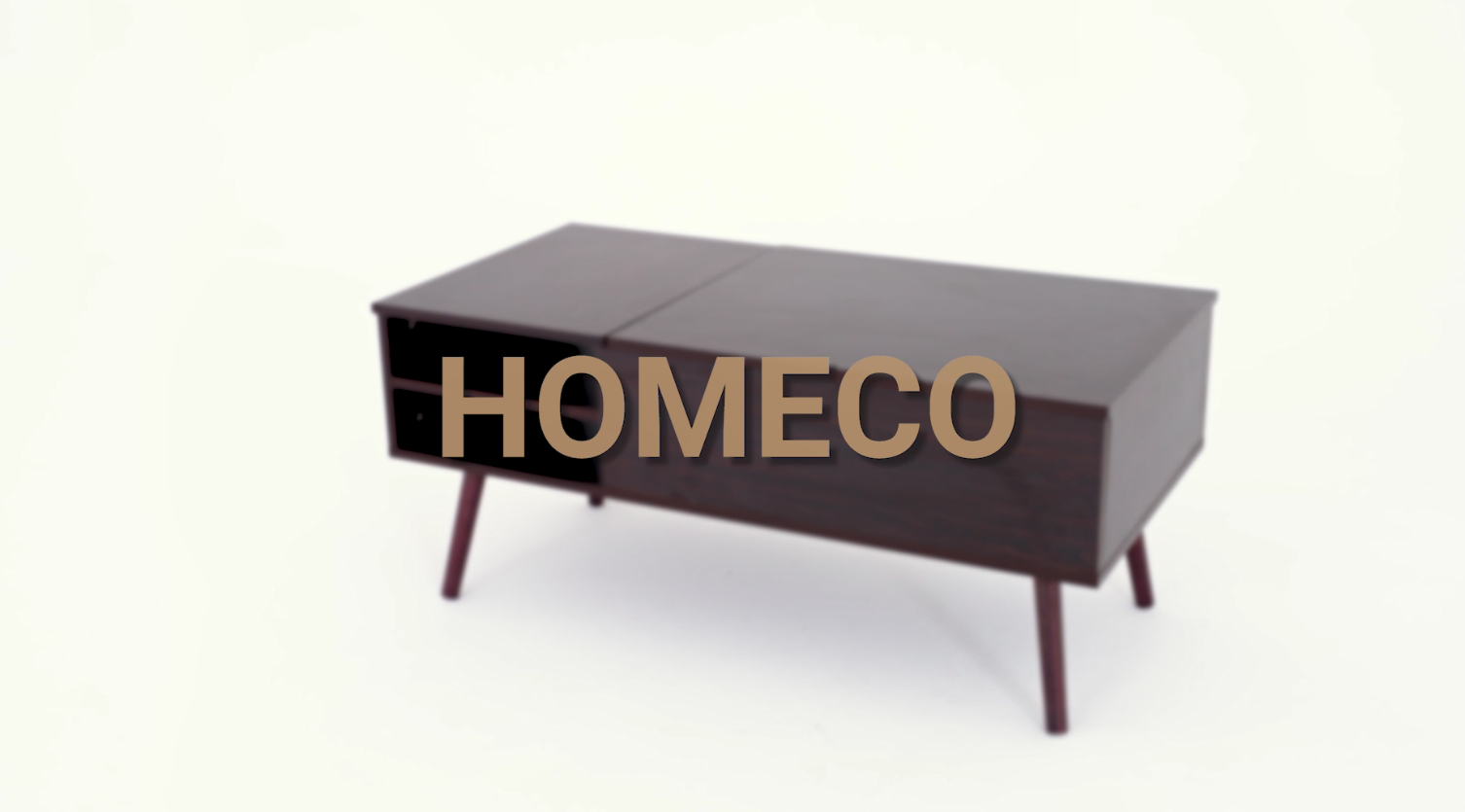 HOMECO 昇降式ローテーブル 幅100 奥行50 高さ44&59cm