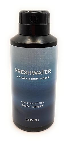 Bath & Body Works - Aerosol desodorizante corporal de agua dulce para hombre, 3.7 onzas líquidas