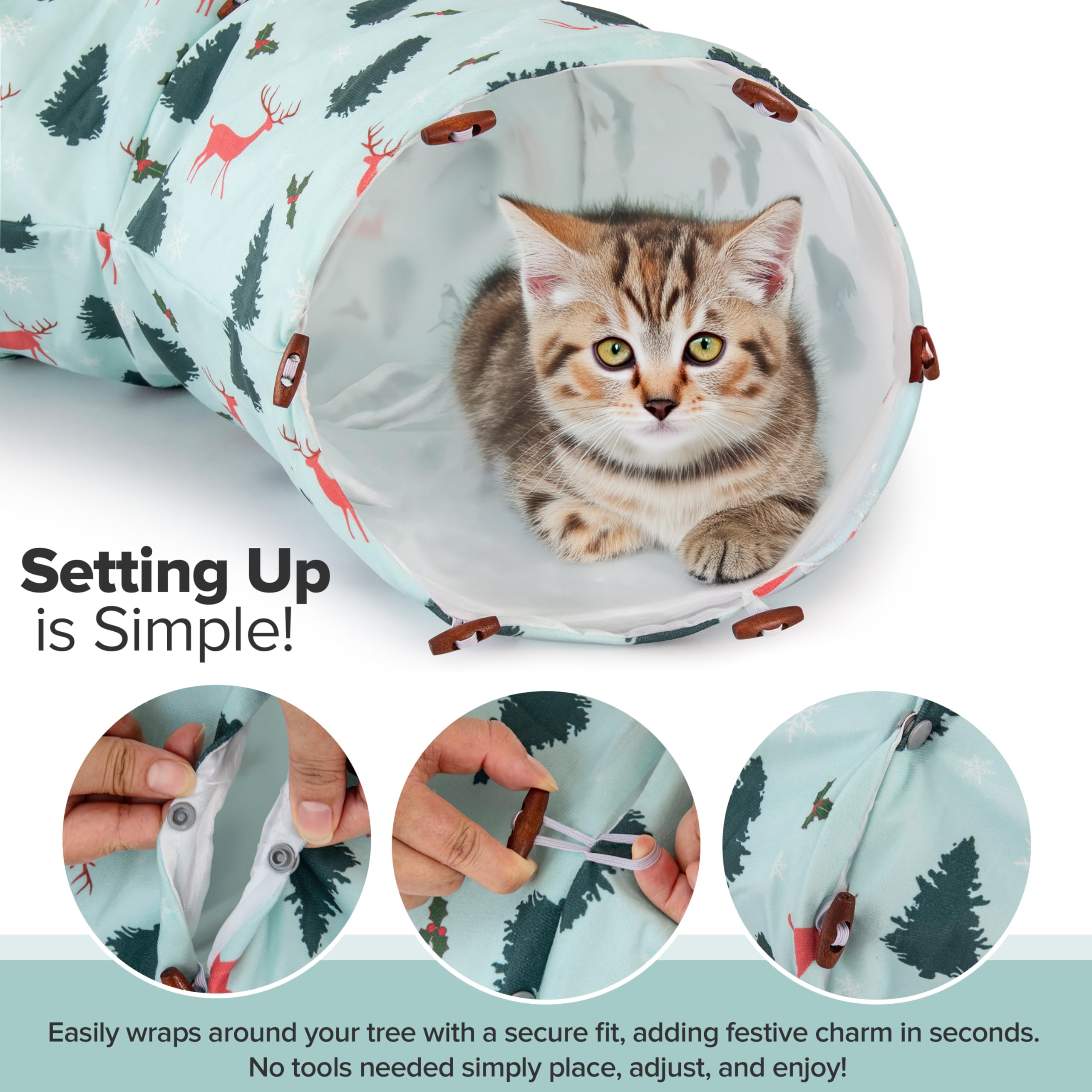 Túnel Para Gatos Due Felice - Cama E Brinquedo Em Formato De Donut
