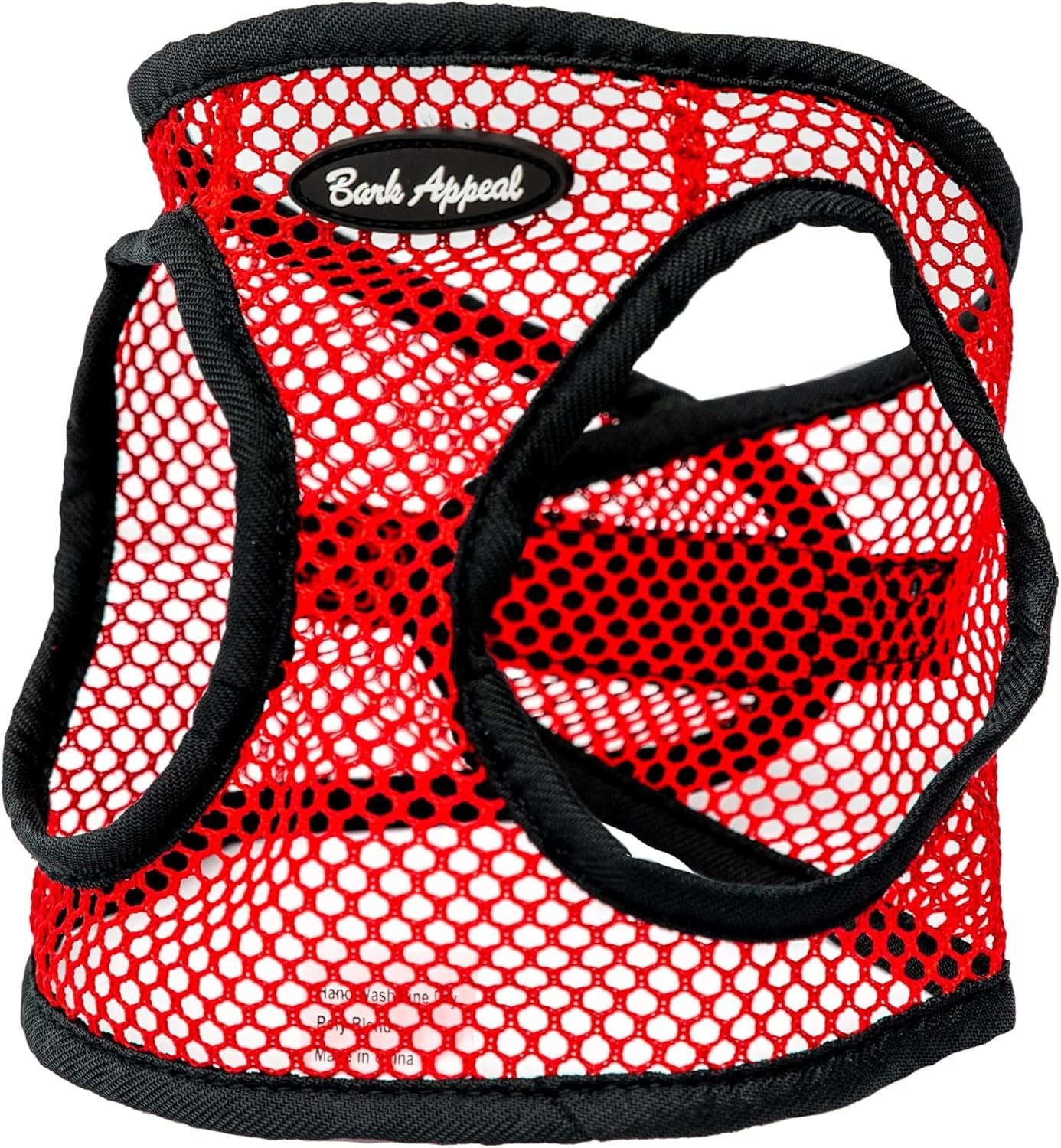 Bark Appeal Red Netted Step-in Dog Harness for Small-Medium Pets – Super Breathable Soft Mesh Vest Harness for Dogs & Puppies – Anti-Choke with Adjustable Strap & Heavy Duty Clip – XXL — image 1