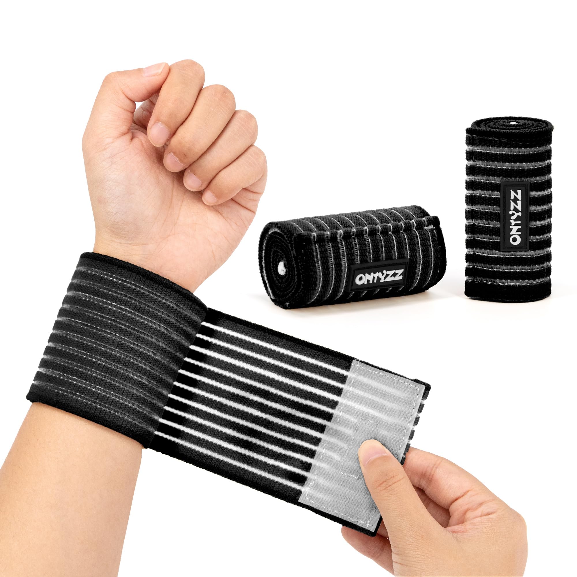 ONTYZZ Adjustable Calf Compression Bandage Support Knee Wraps Elastic Sports Knee Bands for Ankle Elbow Wrist Replacement — Amazon image 9