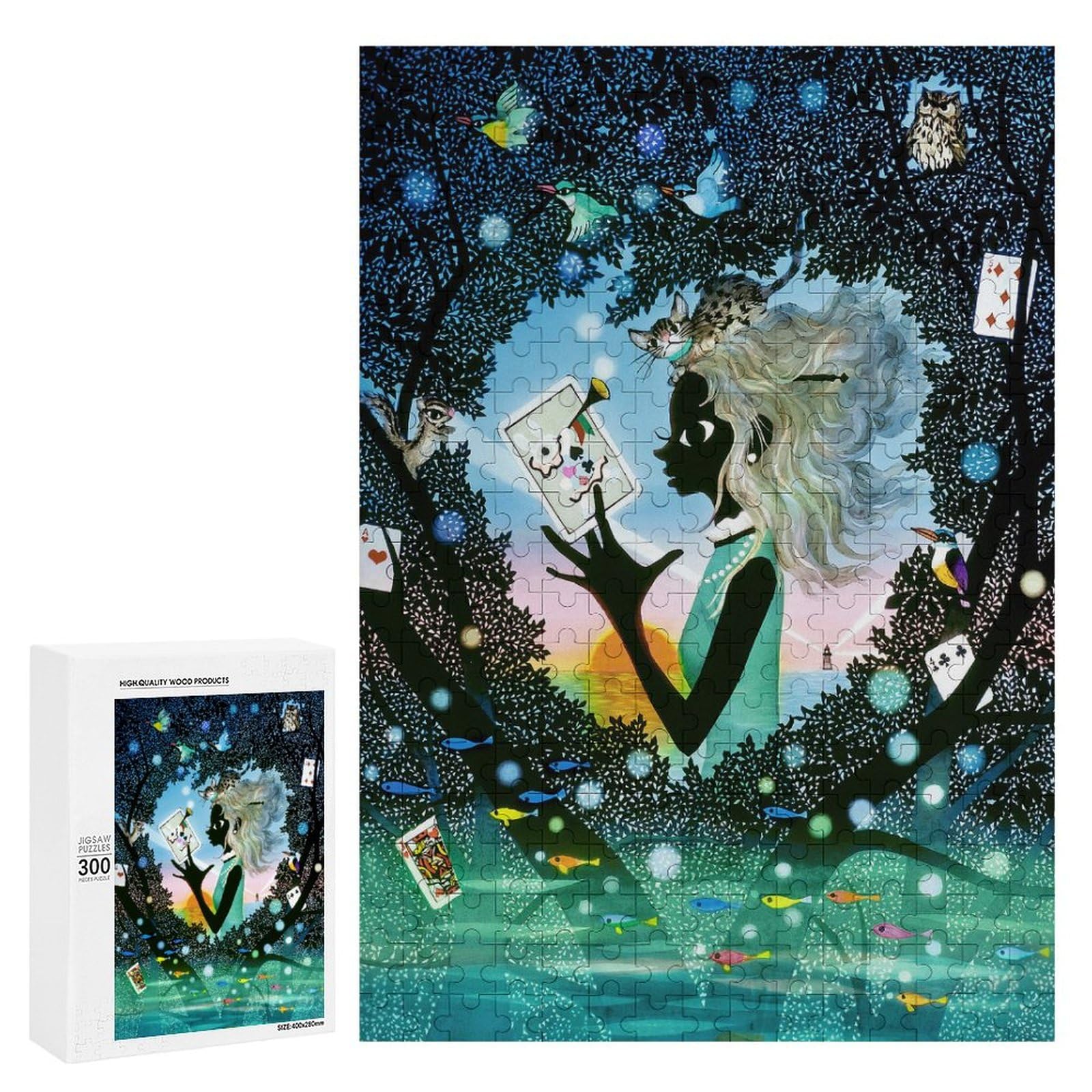 Amazon | 藤城清治 アリスのハート ジグソーパズル パターン 