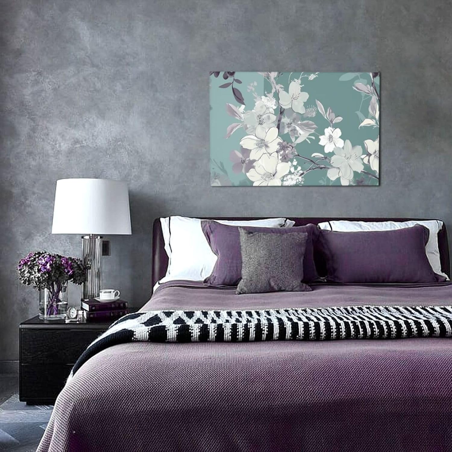 BTCOWZRV Sage and Flower Pattern Poster Decorative Paintings Canvas Wall Art Unframed Picture Prints Modern Artwork Wall Hanging Decorations for Bedroom Living Room Home Office 12x18 Inch