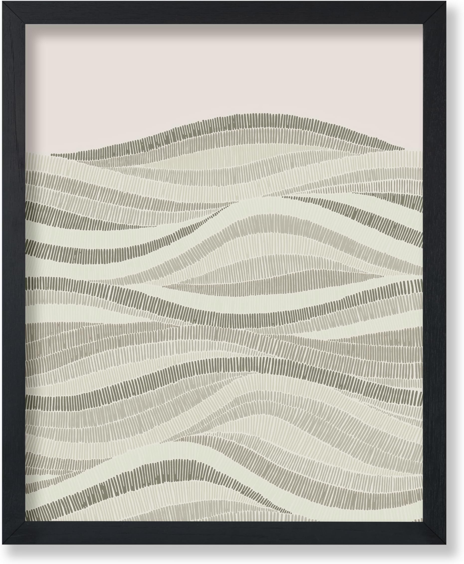 Poster Master Brush Strokes Poster - Line Pattern Print - Abstract Landscape & Mid Century Modern Art - Chic Boho & Illustration Art - Minimal Living Room Wall Decor - 8x10 UNFRAMED Wall Art