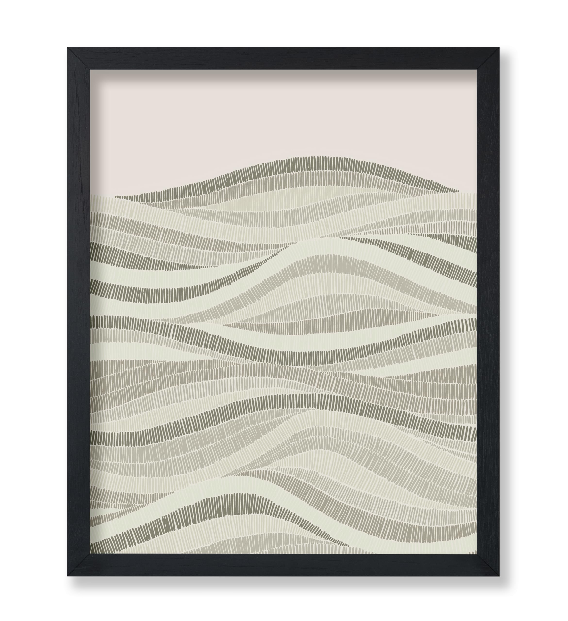 Poster Master Brush Strokes Poster - Line Pattern Print - Abstract Landscape & Mid Century Modern Art - Chic Boho & Illustration Art - Minimal Living Room Wall Decor - 8x10 UNFRAMED Wall Art