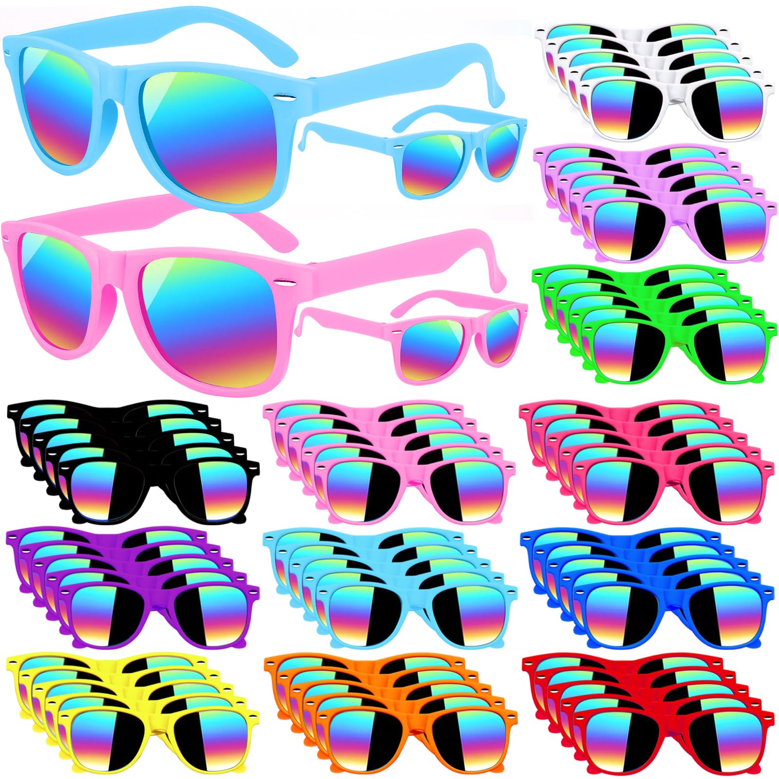 Oleitodh 60 Pack Kids Sunglasses Party Favors Sunglasses Bulk 12 Colors