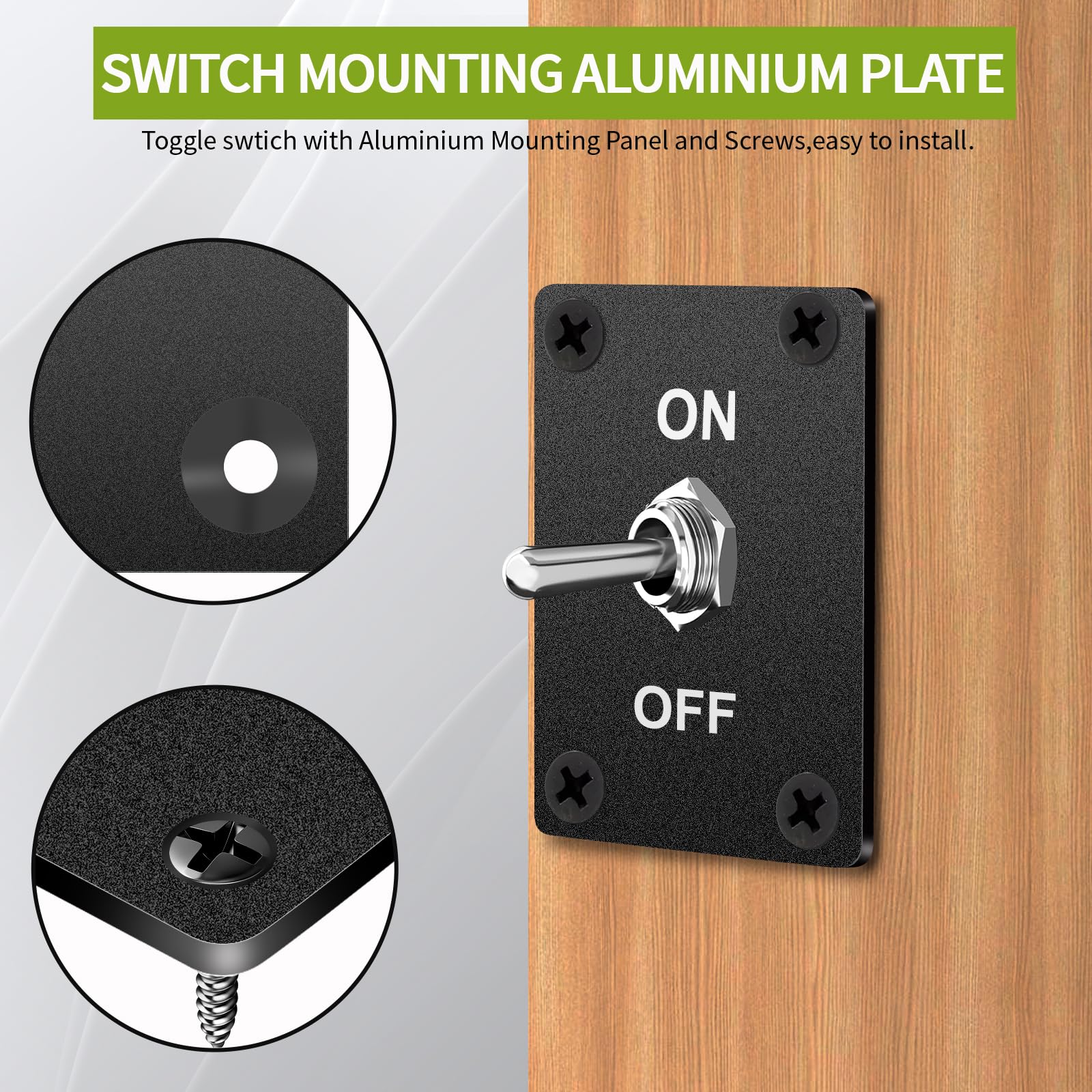 Snapklik.com : HOKAAER Heavy Duty Toggle Switch ON-Off 12V DC 30A 2 Pin ...