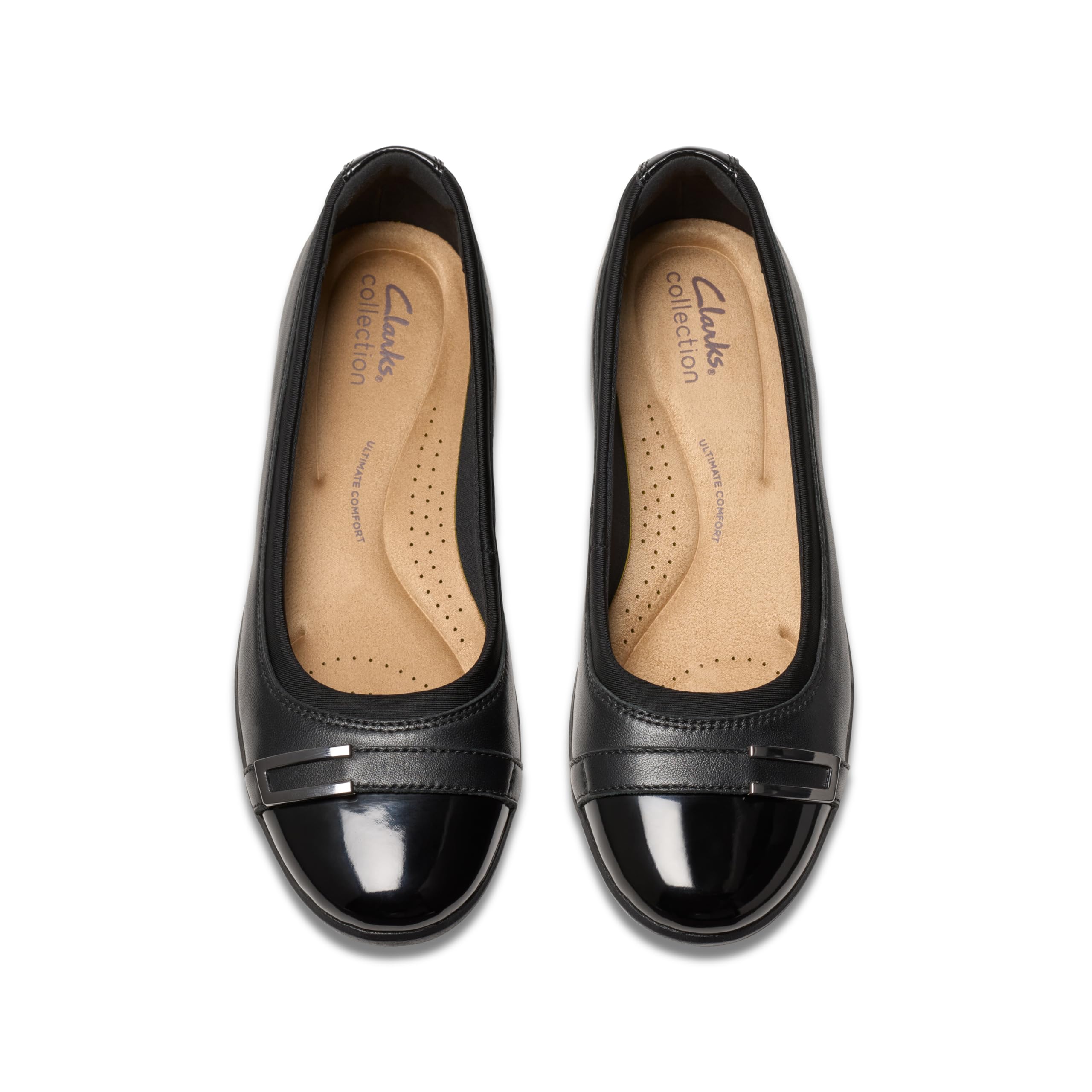 Clarks Womens Meadow Rose: 11 Wide Black Combi