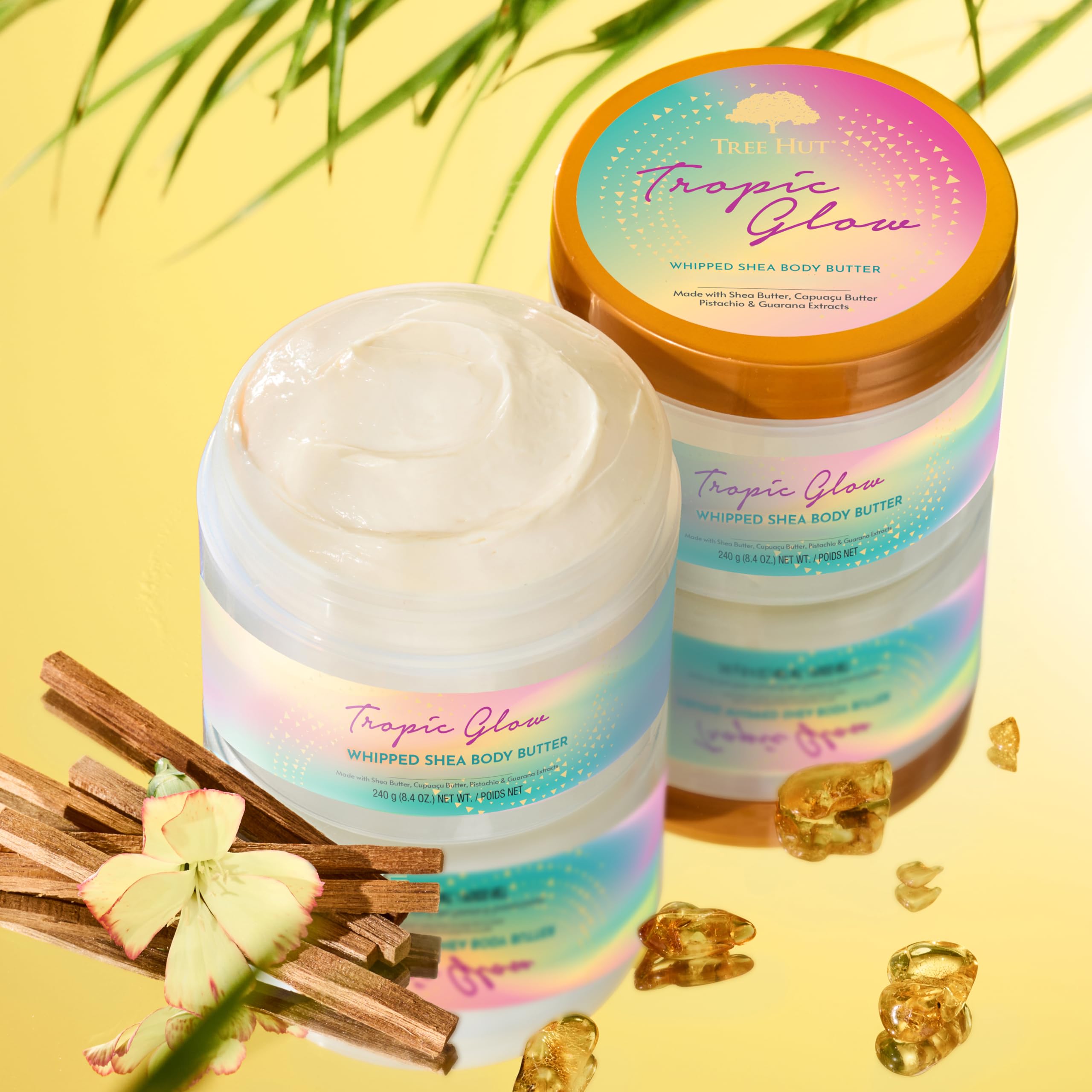 Tree Hut Tropical Glow - Ujędrniające bite masło do ciała shea. 240g.