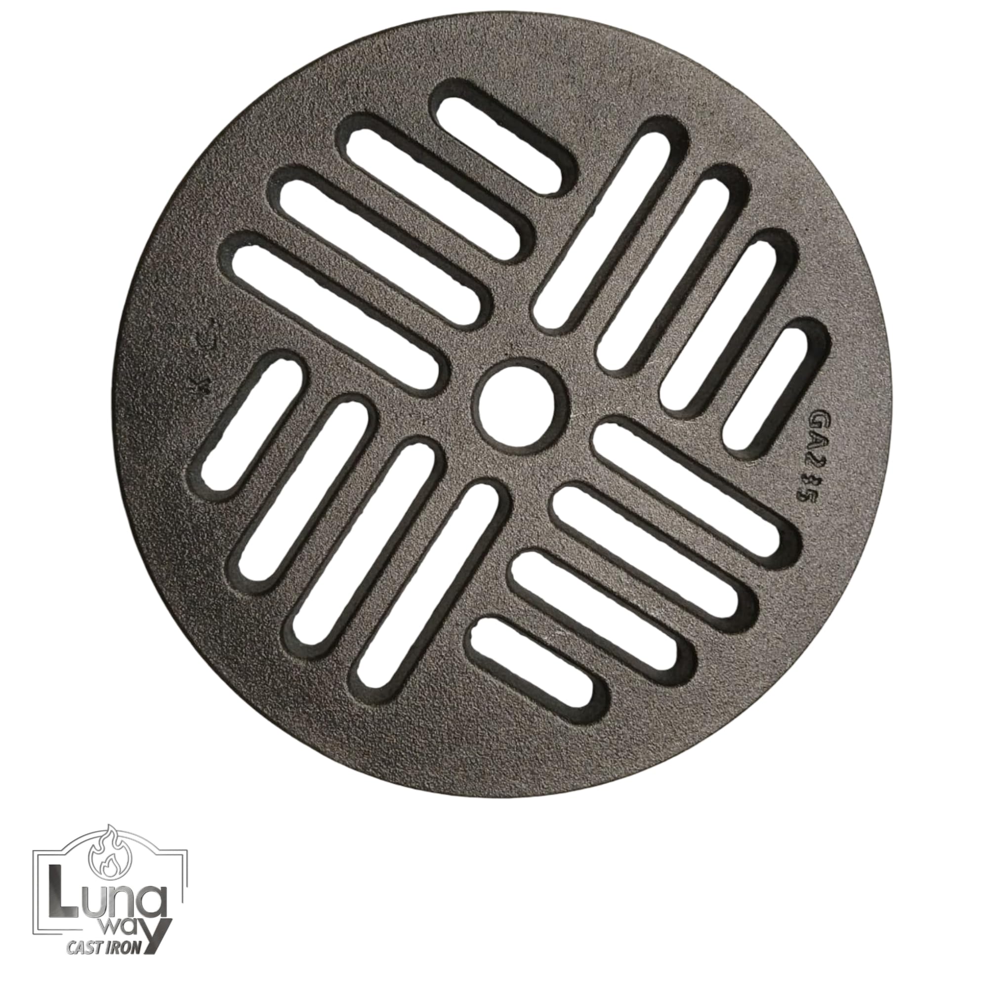 Ø23,5 x Spessore 1 cm - Griglia Cenere in Ghisa Circolare | Ricambio Universale per Stufe a Legna, Camini e Forni | Ventilazione Ottimizzata | 100% Ghisa qualità LUNAWAY
