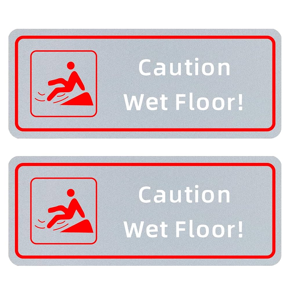 Amazon.com: Wet Floor Signs - Caution Wet Floor Sign Safety Signs - Ideal for the Tile Floor or Glass Smooth Earth - 4 amazon-com-wet-floor-signs-caution-wet-floor-sign-safety-signs-ideal-for-the-tile-floor-or-glass-smooth-earth-4-10-vinyl-caution-sign-2-pack-wear-and