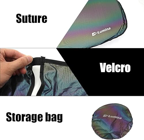 Miniatura 2 de D-Lumina Parasol para parabrisas compatible con Toyota Tacoma 2016 2017 2018 2019 2020 2021 2022 2023 2024  Protector de parasol plegable para