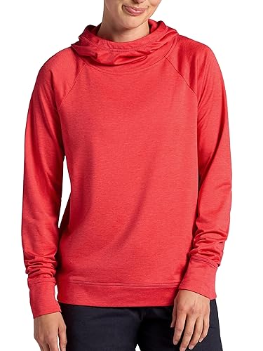 HEAD Women's Tally Brushback Hoodie, Relaxed Fit, Stretch Midweight Material,
