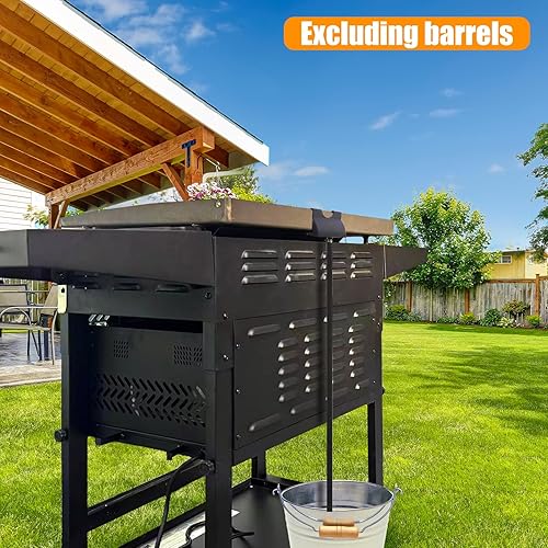 Miniatura 6 de Embudo de drenaje de grasa trasero para Blackstone  Recogedor de grasa magnético Actualización Accesorios Blackstone Prevención de derrames Forros