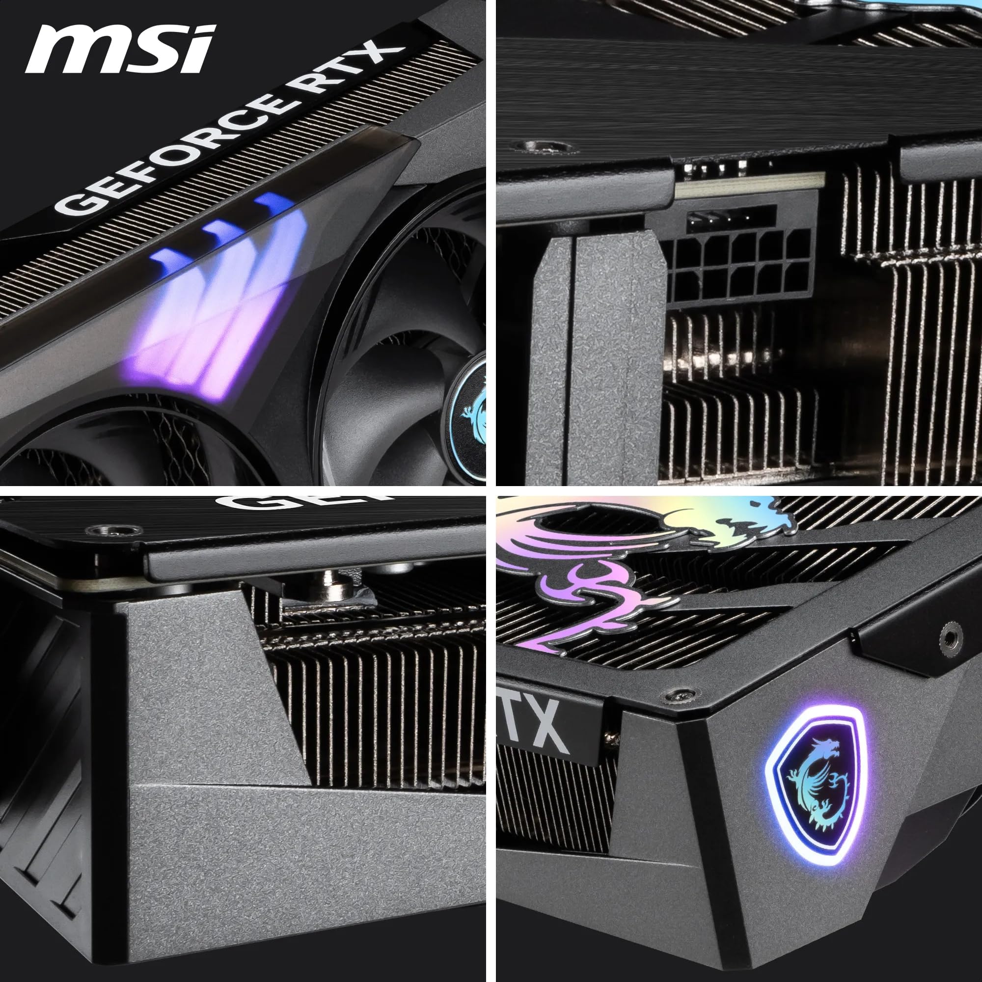MSI NVIDIA GeForce RTX 5070 12G Gaming Trio OC Carte Graphique, 12 Go GDDR7, PCIe 5.0, TRI FROZR 4, RGB, HDMI 2.1b, DisplayPort 2.1b