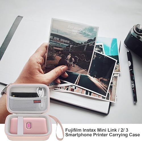 Miniatura 7 de Elonbo Funda rígida de transporte para impresora Fujifilm Instax Mini Link 2Fujifilm Instax Mini Link para smartphone, impresora de fotos