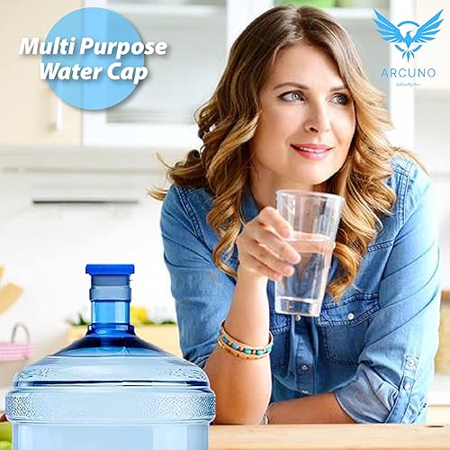 Miniatura 6 de ARCUNO Tapa de jarra de agua de 5 galones reutilizable tapas de botella de agua de 2165in tapas de silicona de repuesto antisalpicaduras