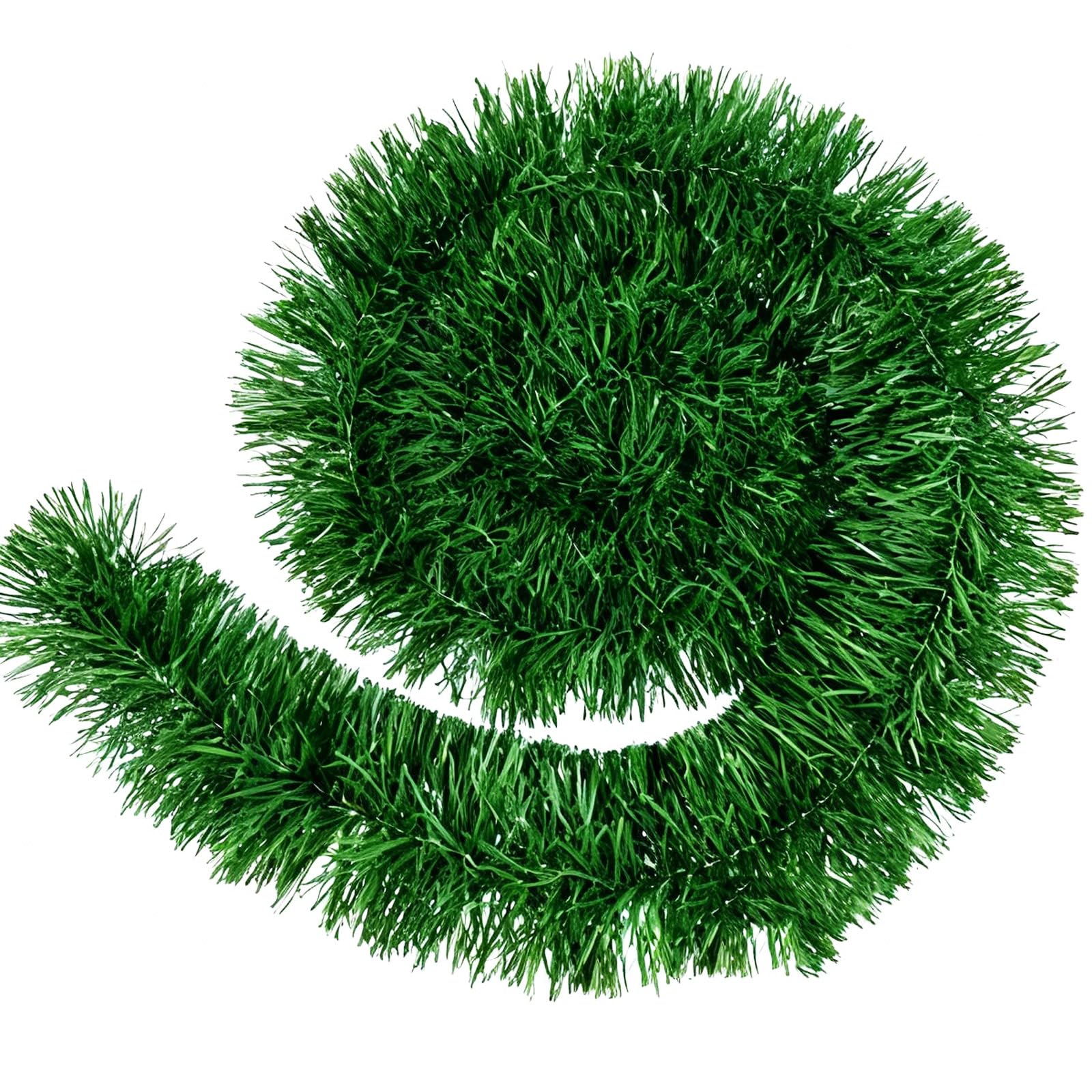 Guirlande de Noël pour table et mur : grand décor artificiel vert 10 m avec nœuds