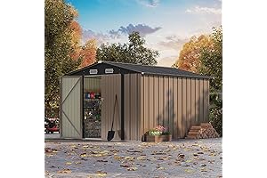 Patiowell 8x10 FT Outdoor Storage Shed