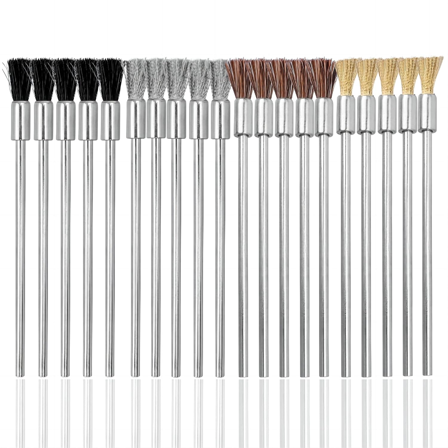 Treki 20pcs Wire Brush Set,3/32 Inch (2.38mm) Round Shank Extended - View #8