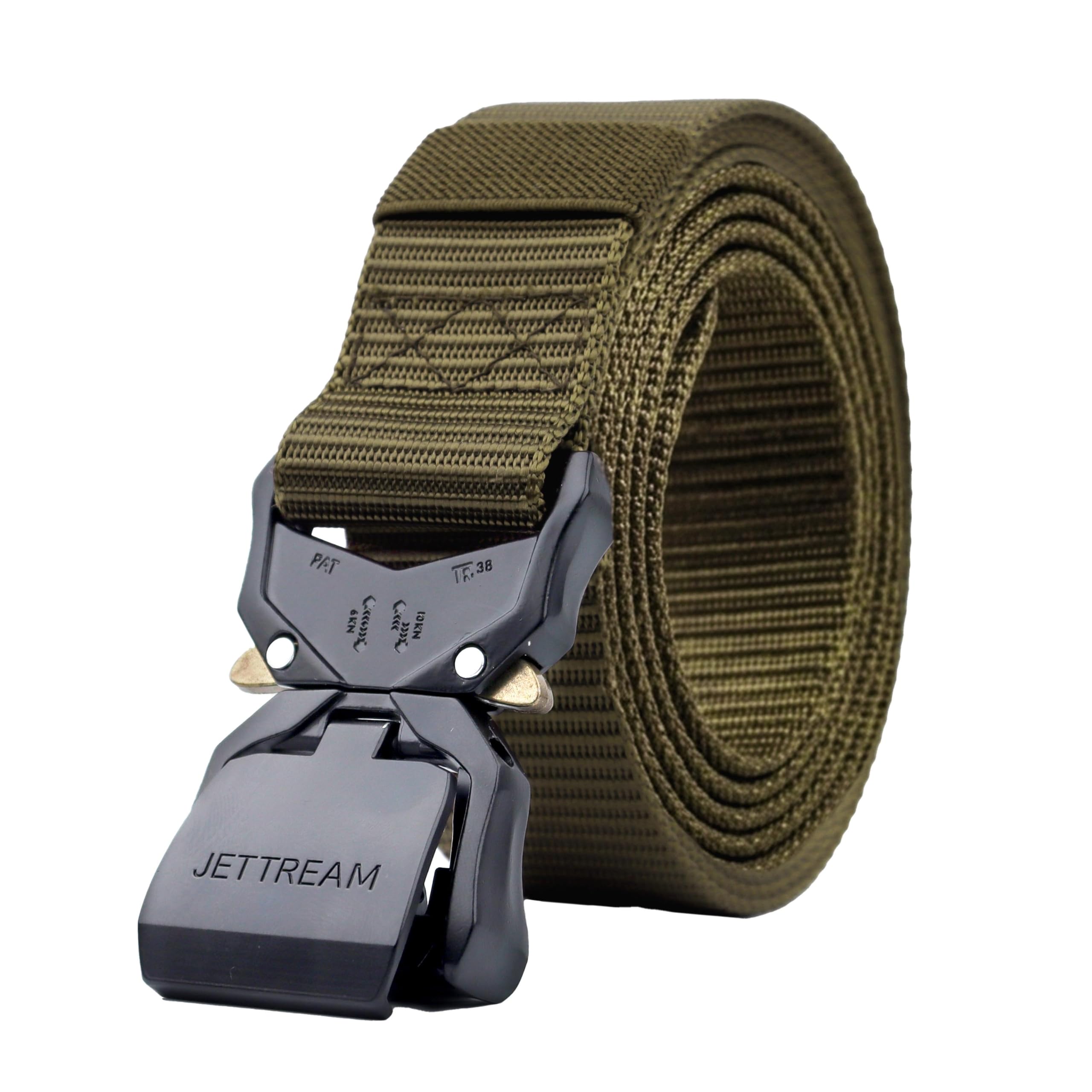 Tactical Belt, Military Hiking Rigger 1.5" Nylon Web Work Belt with Heavy Duty Quick Release Buckle-image-9
