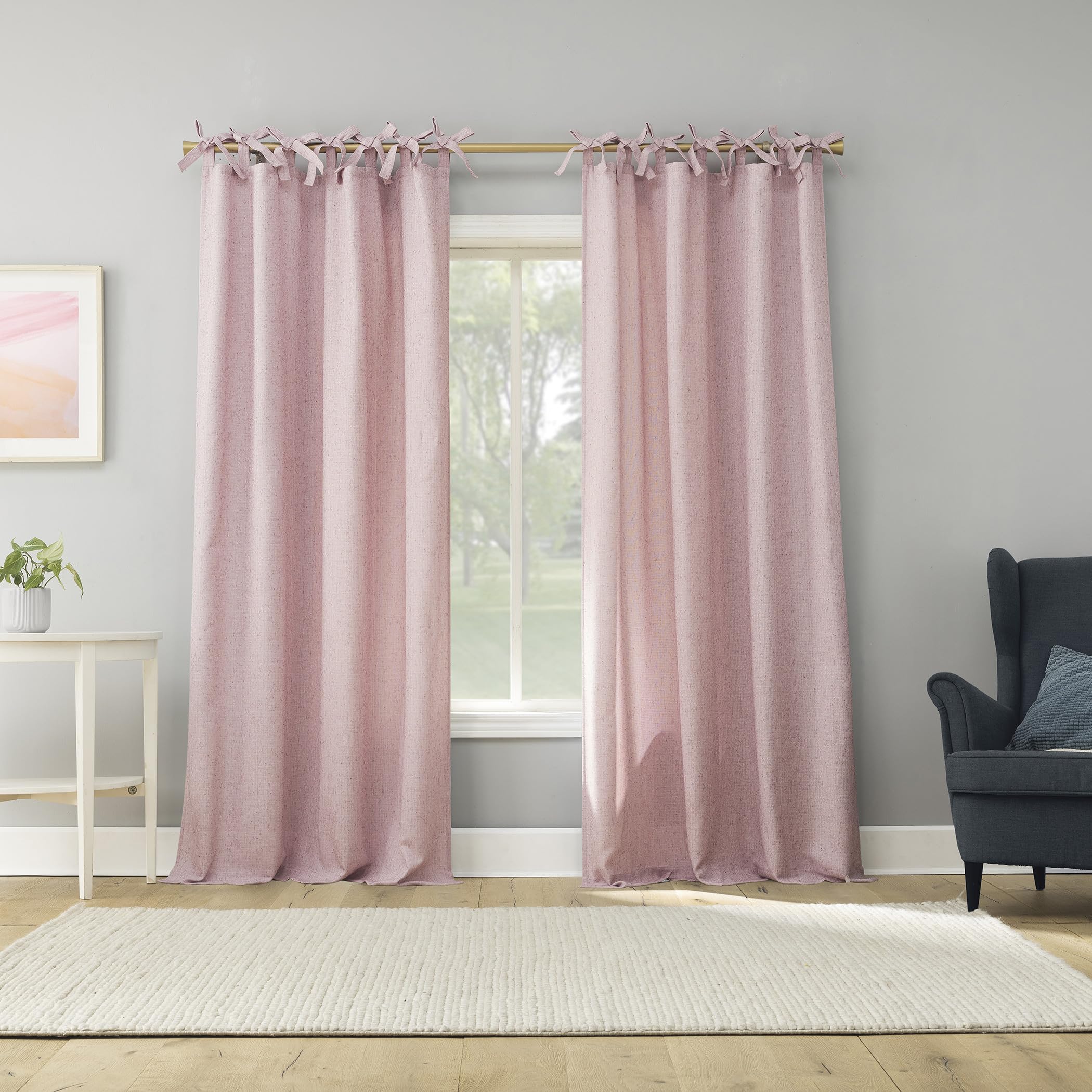 Bagaille Curtain ★ PINK Amazon.com: Kotile Pink Ruffle Curtain 95 Inch Length 1