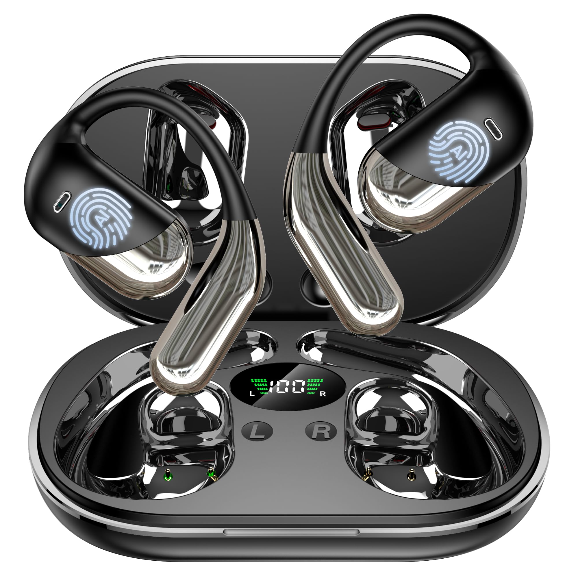 Translation Earbuds Real Time - AI 144 Language Translator Earbuds, Audifonos Traductores Inglés Español, 3-in-1 Translating Device, Translate Ear Buds for Travel Learning with Charging Case