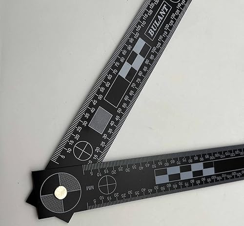 Miniatura 2 de Básculas de referencia reversibles en forma de L (blanco negro), reglas de PVC para pruebas fotográficas, suministro forense para escena del crimen,