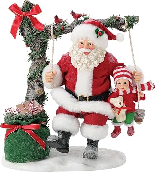 Department 56 Possible Dreams Santa Skiing Figurine