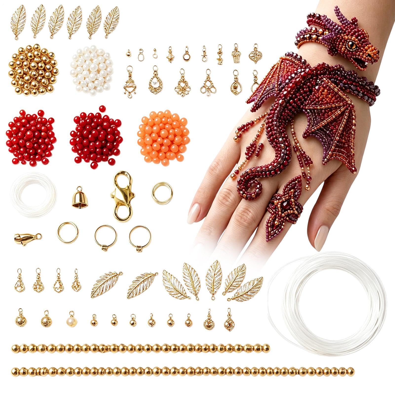 Perlenarmband-Set, handgefertigtes Perlenschmuckherstellungs-Set