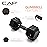 CAP Barbell 20 LB Rubber Coated Hex Dumbbell Hand Weight - Pair | Black Handle