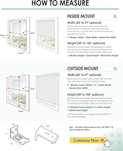 Miniatura 6 de Yoolax Persianas motorizadas con control remoto, persianas inteligentes para filtrar la luz, persianas inteligentes para ventanas, persianas