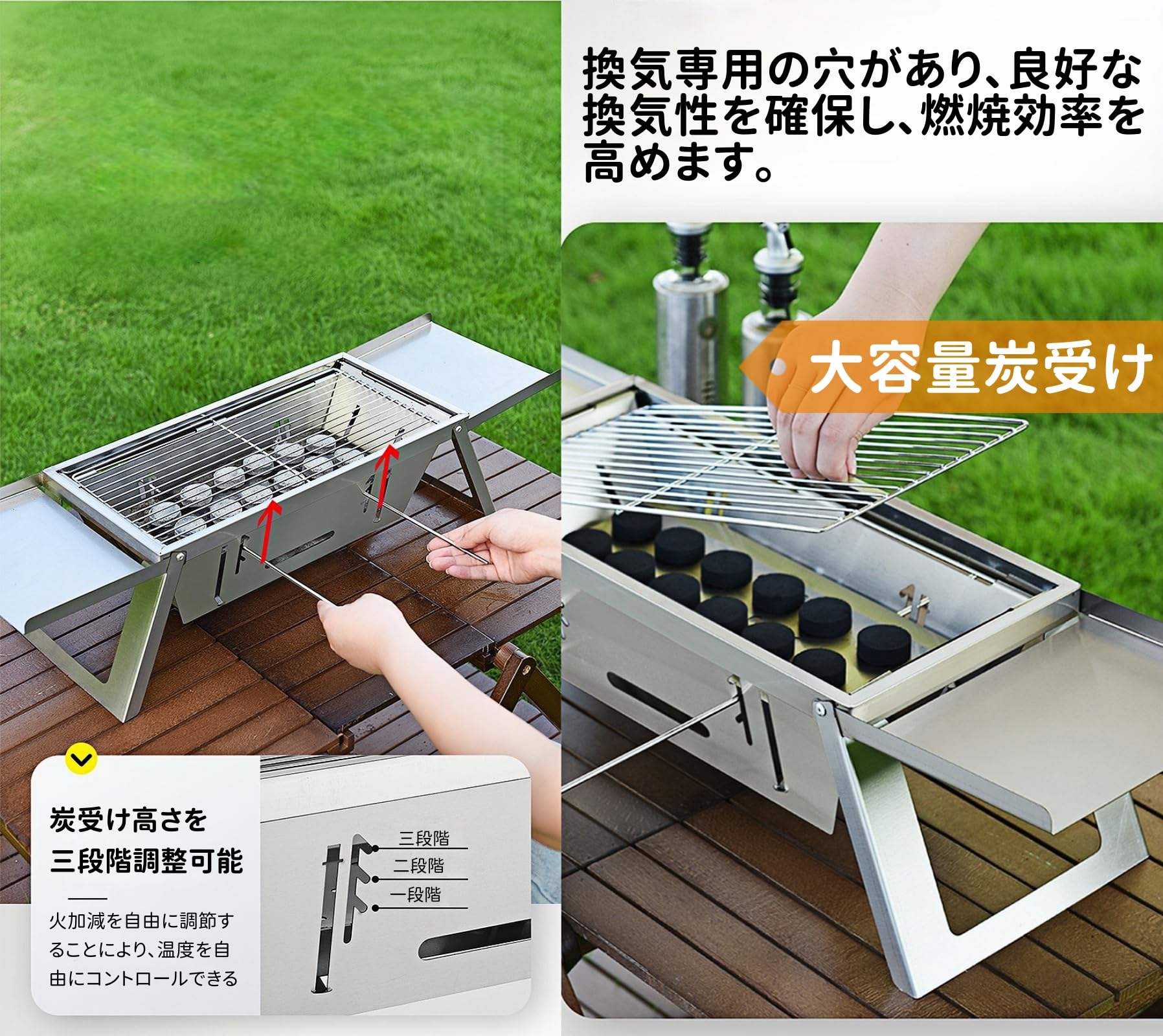 Amazon | hanmir 焚き火台 焚火台 バーベキュー コンロ コンパクト
