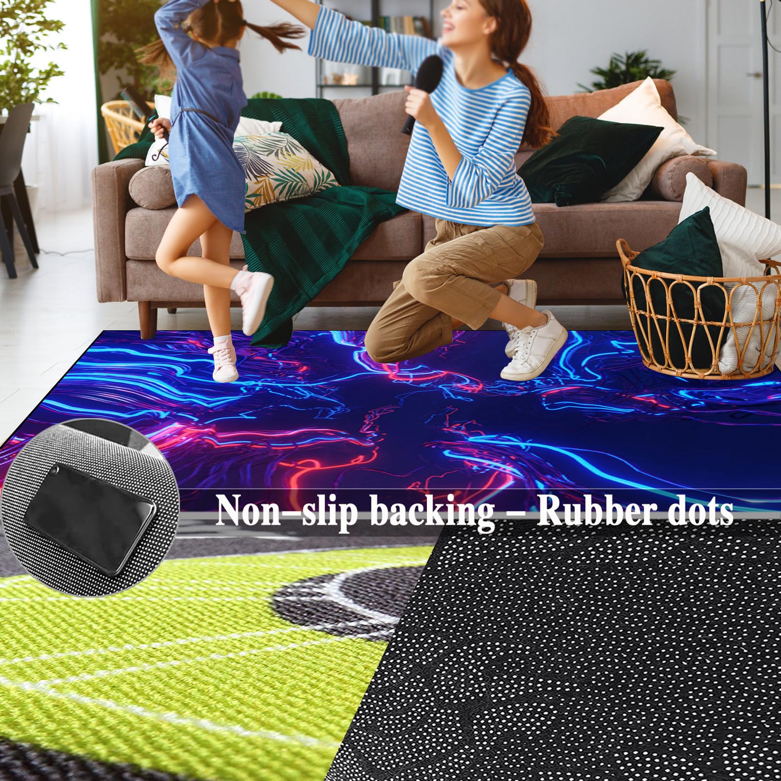 Tapis de Protection pour Batterie électronique, Tapis de Tambour Insonorisé, Antidérapant Tapis Batterie, Tapis Professionnel de Jazz Grosse Caisse Claire Tapis Anti Vibration 200 x 180 cm