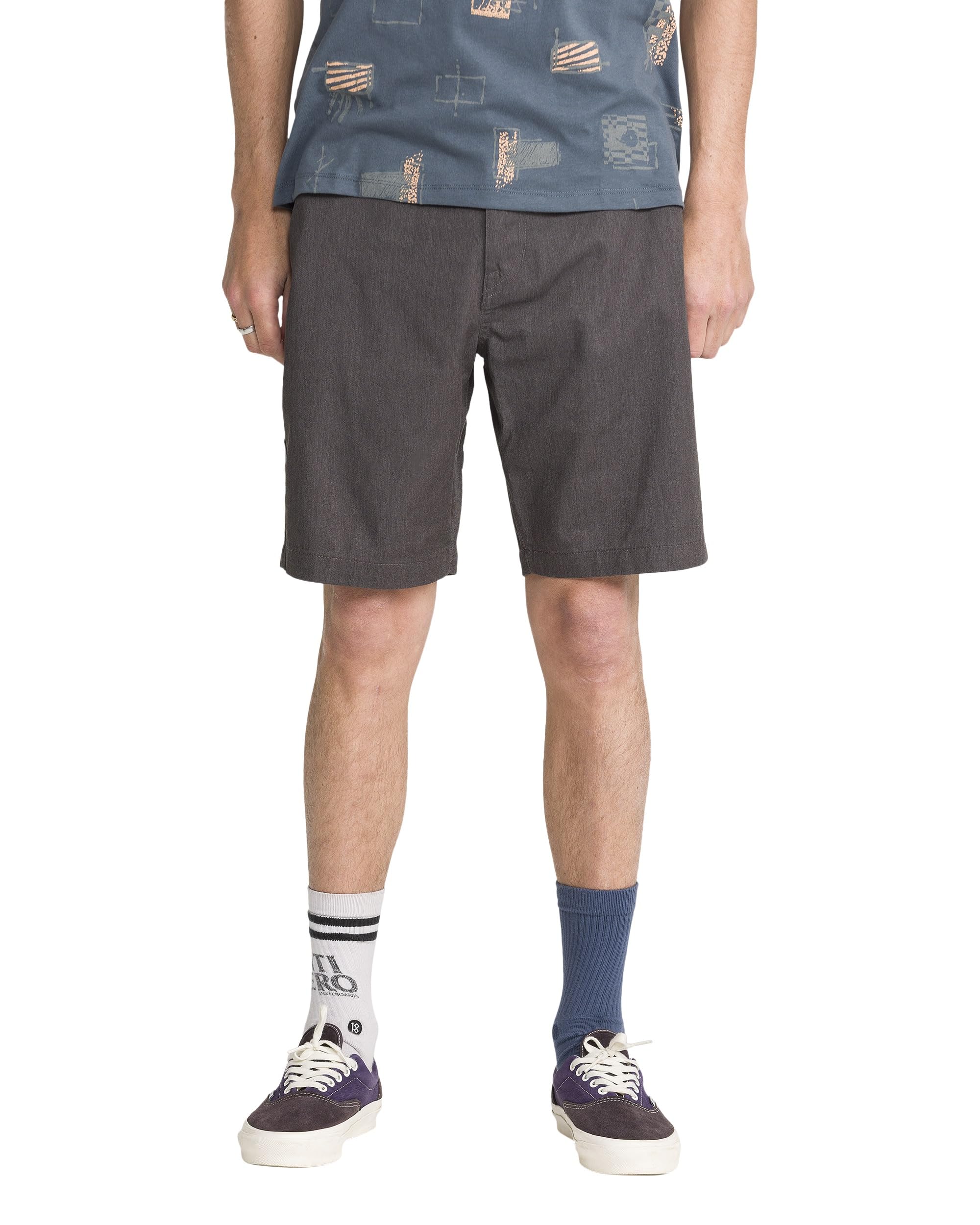 Volcom Men's Frickin Drifter 20" Chino Walk Short, Charcoal Heather-New, 31