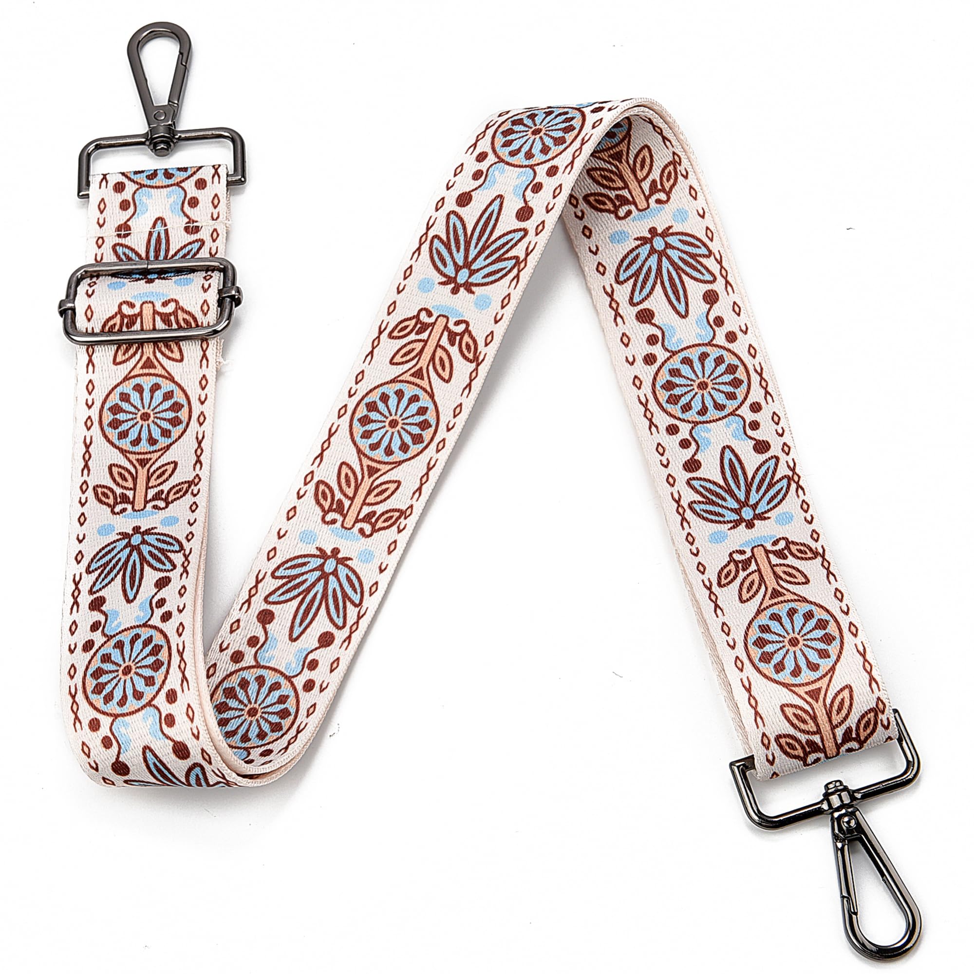 Purse Strap Gold Hardware Replacement Crossbody Bag Strap, Wide Adjustable Shoulder Strap