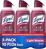 Vista 6 de Lysol Spray desinfectante de aire con eliminador de olores bacterianos para el hogar y la oficina, aerosol de aire desinfectante, alternativa a