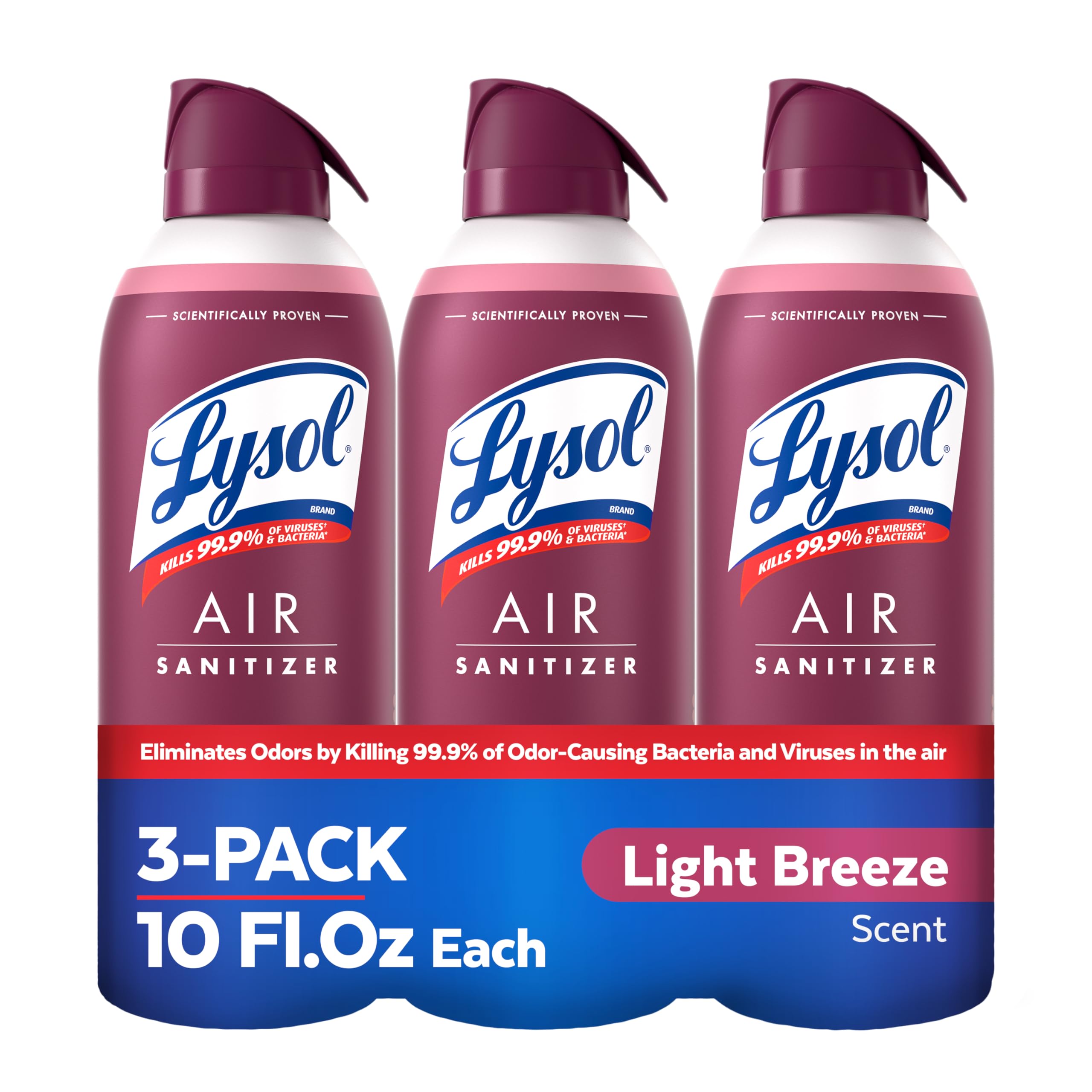 Lysol Air Sanitizer Spray, Light Breeze Scent