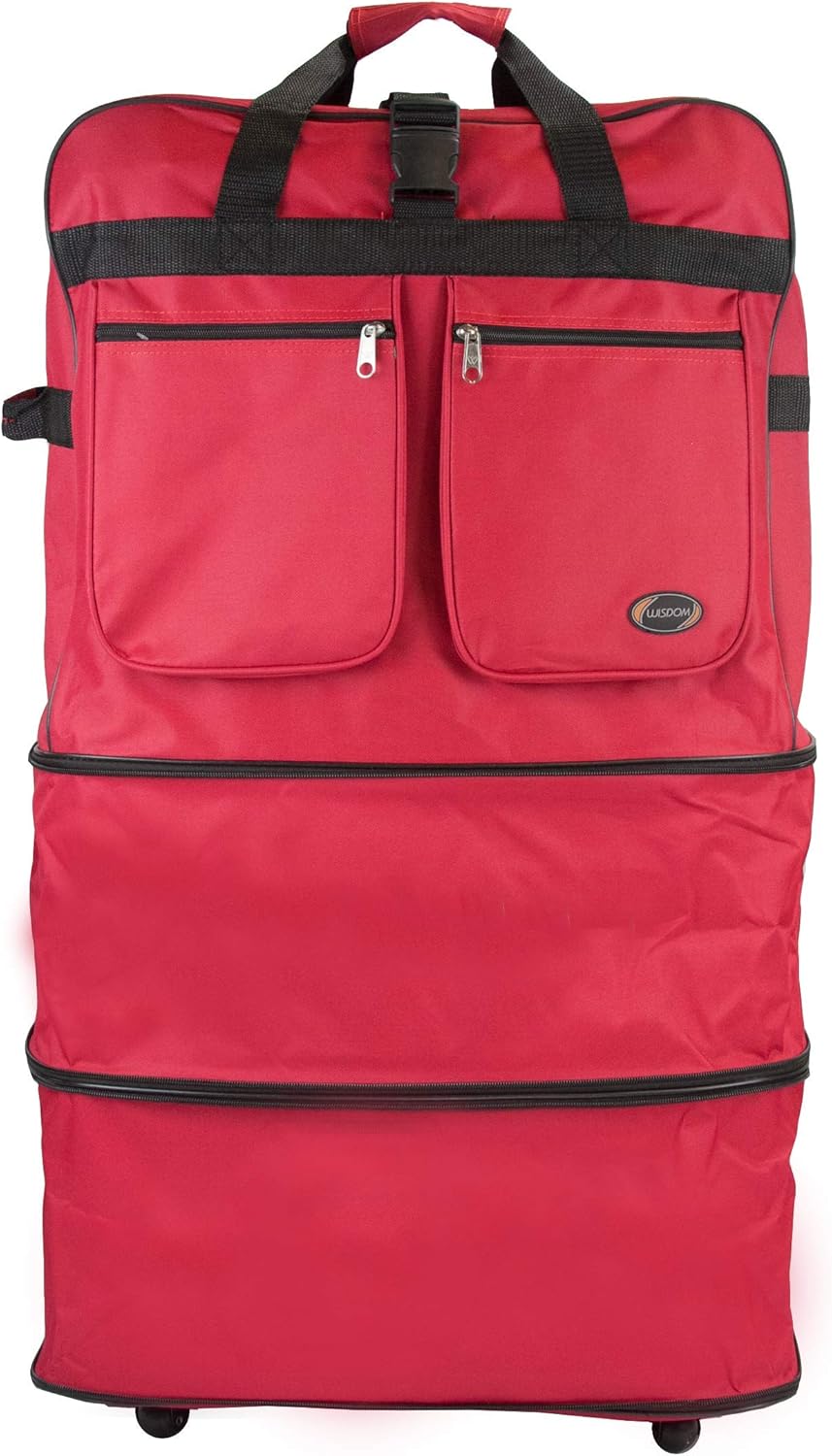 New York XPress 30" 36" 40" Rolling Wheeled Duffel Bag Spinner Luggage Expandable