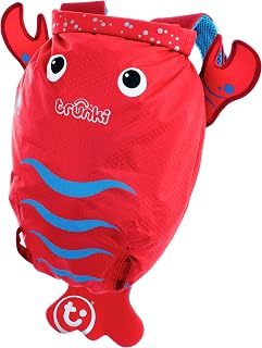 Trunki Kid’s Waterproof Swim & Gym Bag – PaddlePak Pinch Lobster (Red)
