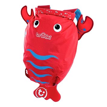 Trunki Kids Waterproof Swim & Gym Bag PaddlePak Pinch Lobster Red