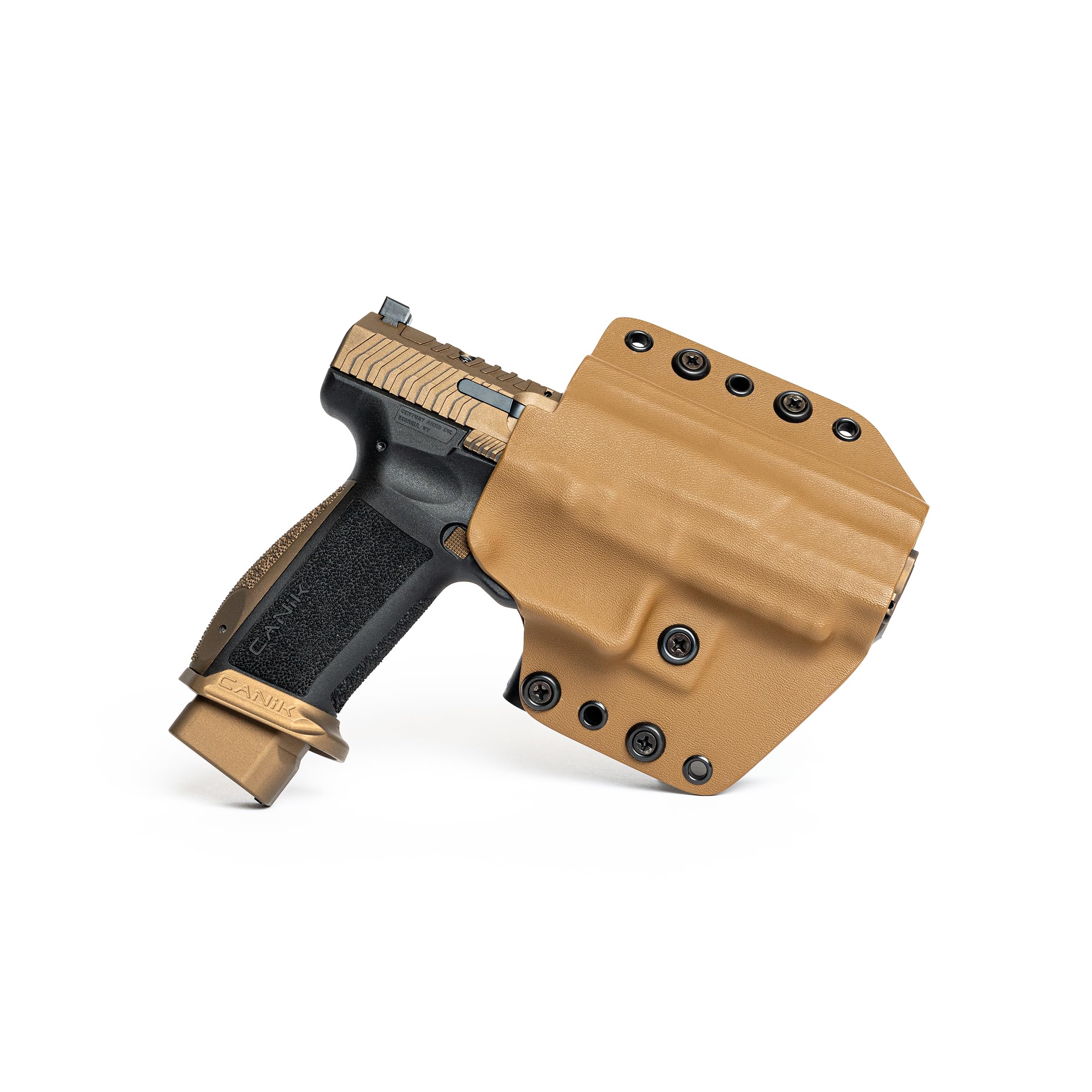 OWB/IWB Holster for Canik and Taran Tactical Innovations TTI Combat, Right-Handed, Coyote