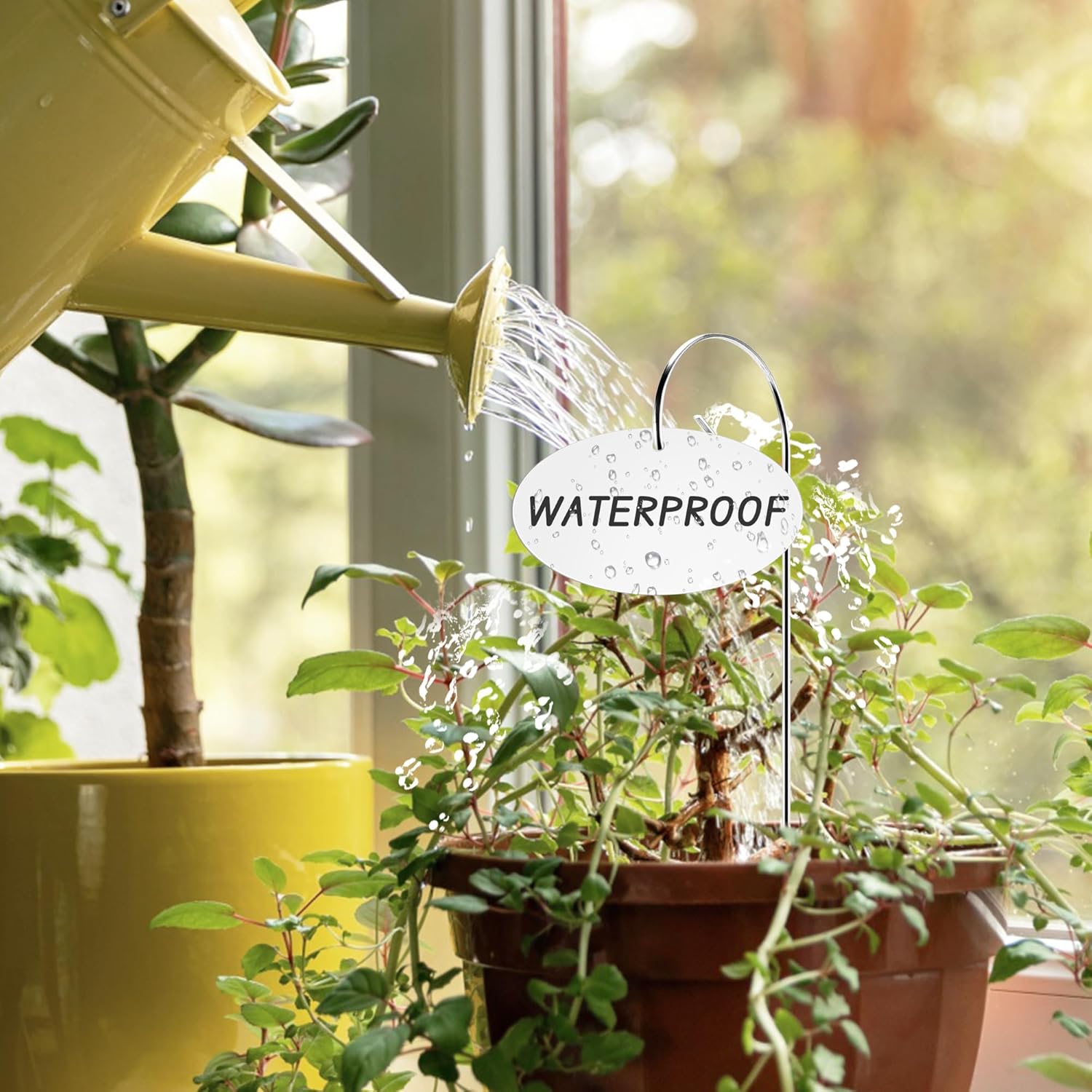 25 Pcs Plant Labels, Acrylic Plant Tags for Outdoor Garden Waterproof, Plant Labels with Stainless Steel Stake and Pen, Garden Labels for Seed, Potted Plant, Flower - Image 4