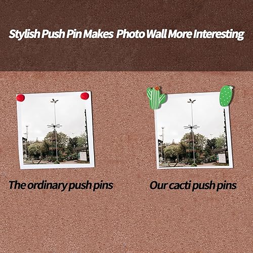 Miniatura 8 de Sohalejr 30 piezas de alfileres decorativos para pulgares en verde, bonita decoración de oficina para tablero de anuncios de corcho, fotos, mapas de