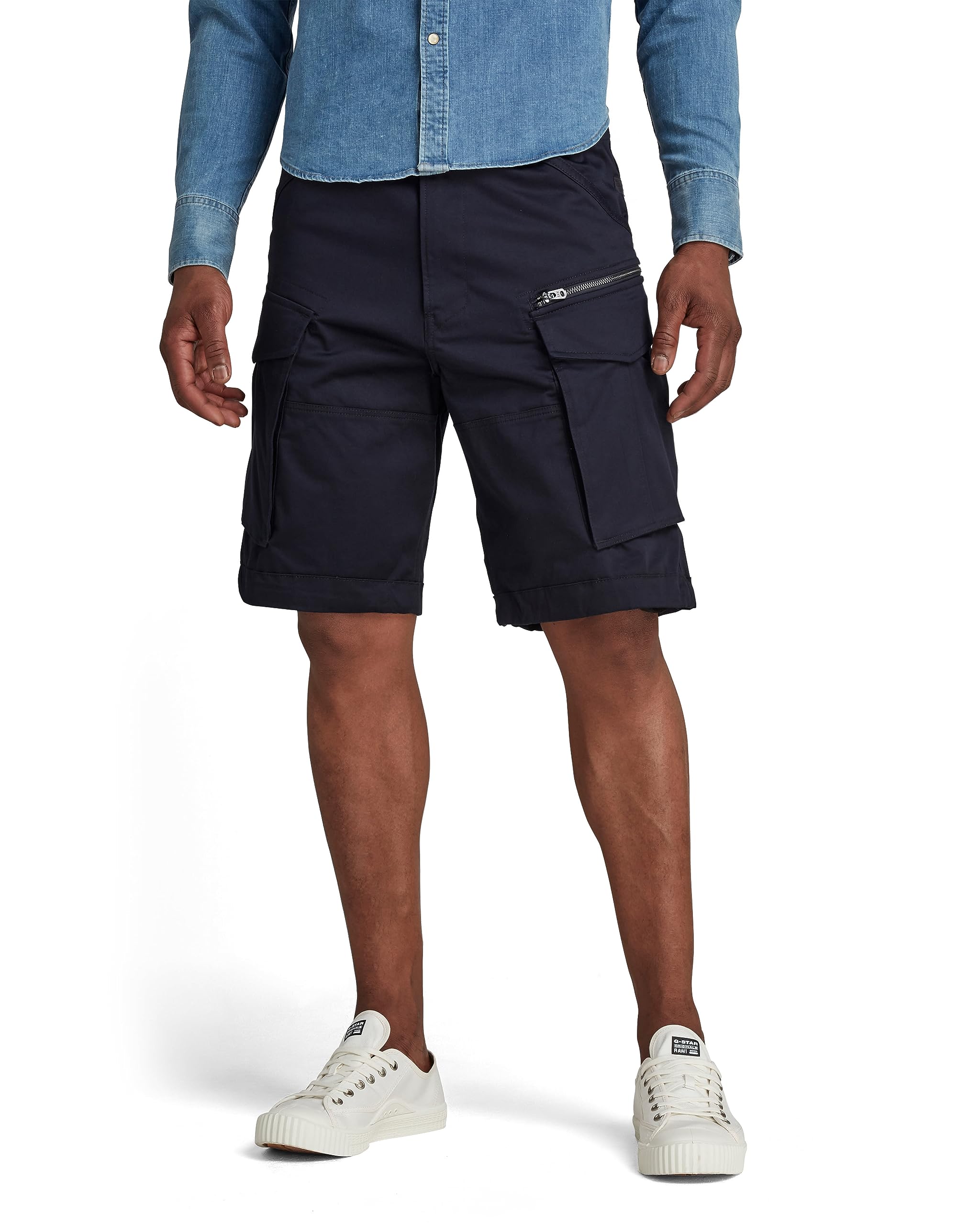 G-Star Men's Rovic Zip Relaxed Shorts, Blue (mazarine blue D08566-5126-4213), 28
