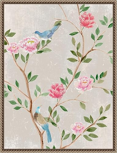 Miniatura 15 de Amanti Art Lienzo enmarcado para pared, 42 x 32 pulgadas, jardín de pájaros I de Aria K, lienzo enmarcado para pared, obras de arte de animales,