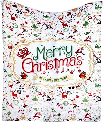 Manta única y suave para sofá, silla, cama, manta de franela ligera y cálida para mujeres, hombres y niños, 60 pulgadas de largo x 50 pulgadas de