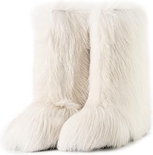 White Goat Fur Boots,Winter Boots for Women,Yeti Boots,Eskimo,Mukluks, Handmade