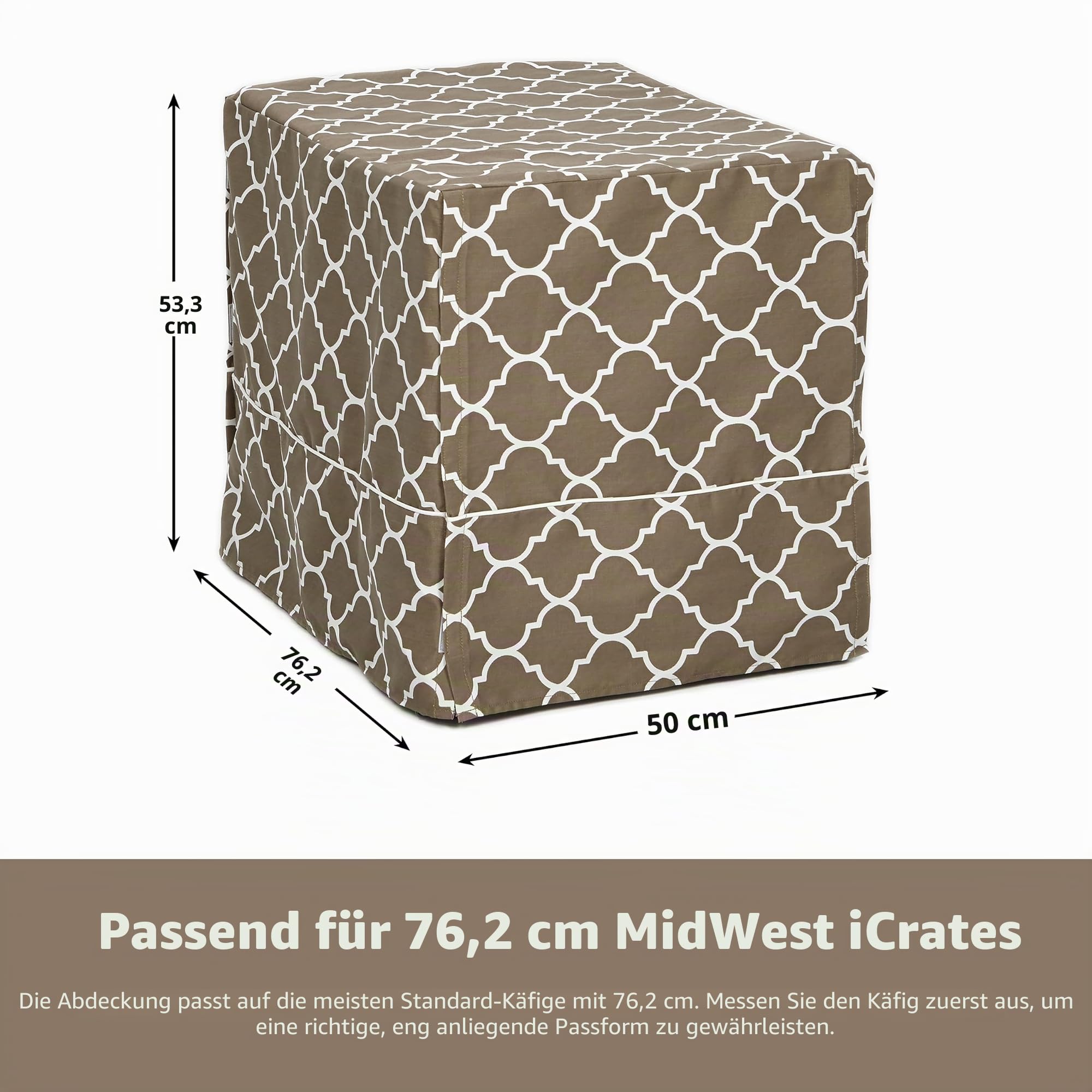 MidWest Homes for Pets CVR-30 Hundebox-Abdeckung, Stoff mit Teflonschutz, Sichtschutz für 76 cm lange Hundeboxen von MidWest und New World, maschinenwaschbar und trocknergeeignet