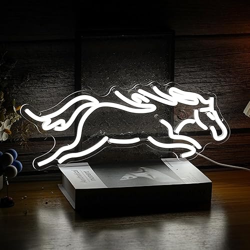 Señal de neón de caballo regulable Señales LED Caballo Light Up Letreros Arte Natural Correr Caballo Luz de neón para decoración de pared Hombre disponible en Yaxa Costa Rica